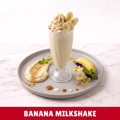 Creamy Banana Milkshake at Cheam Peri Peri